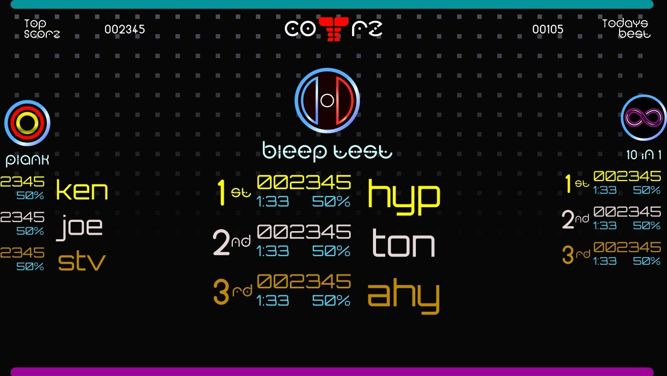ScorZ Scoreboard Interface Mockup